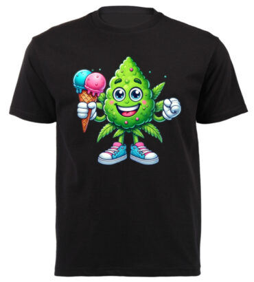 Stoner Stylez - Sundae Ice cream Black t shirt